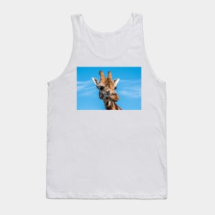 Close up photo of a Rothschild Giraffe head Tank Top